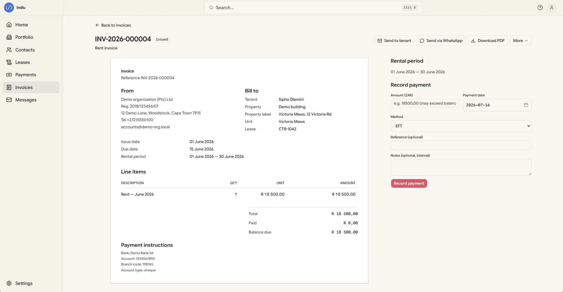 Invoicing & Payments
