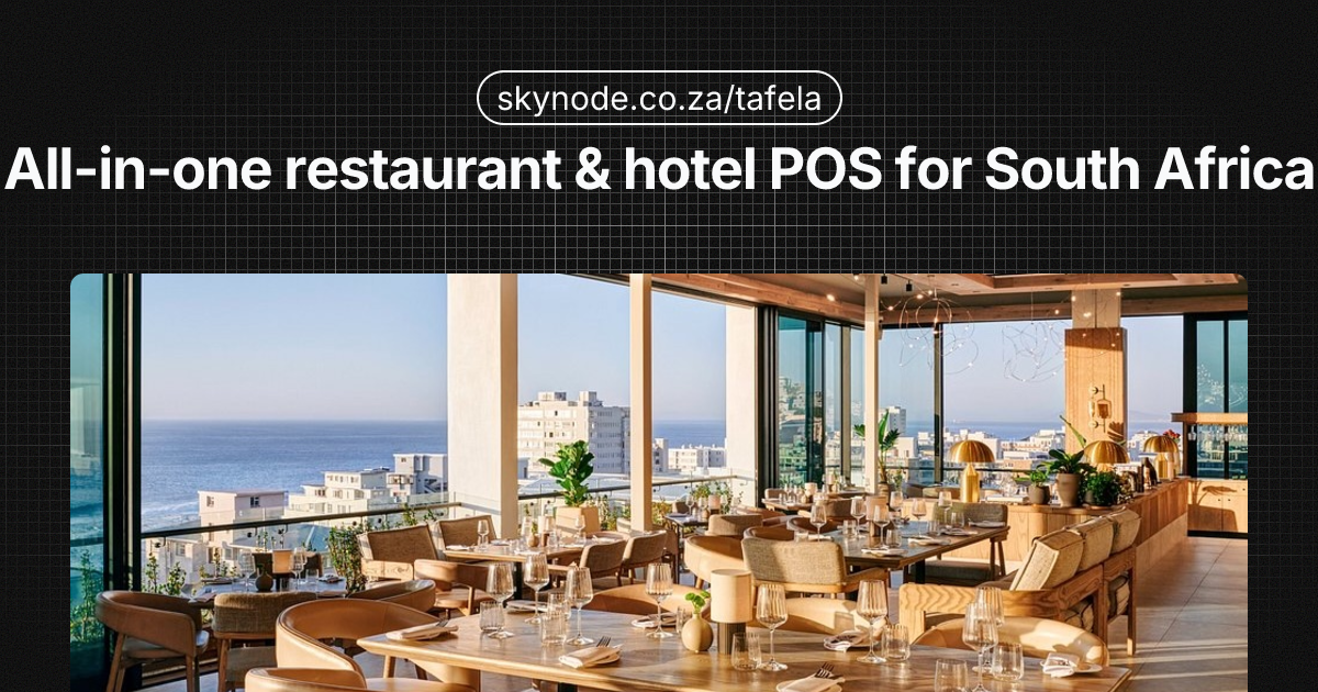 Ditethelo tša Theknoloji ya Restaurant Afrika Borwa 2026 | Seo o Lebelego